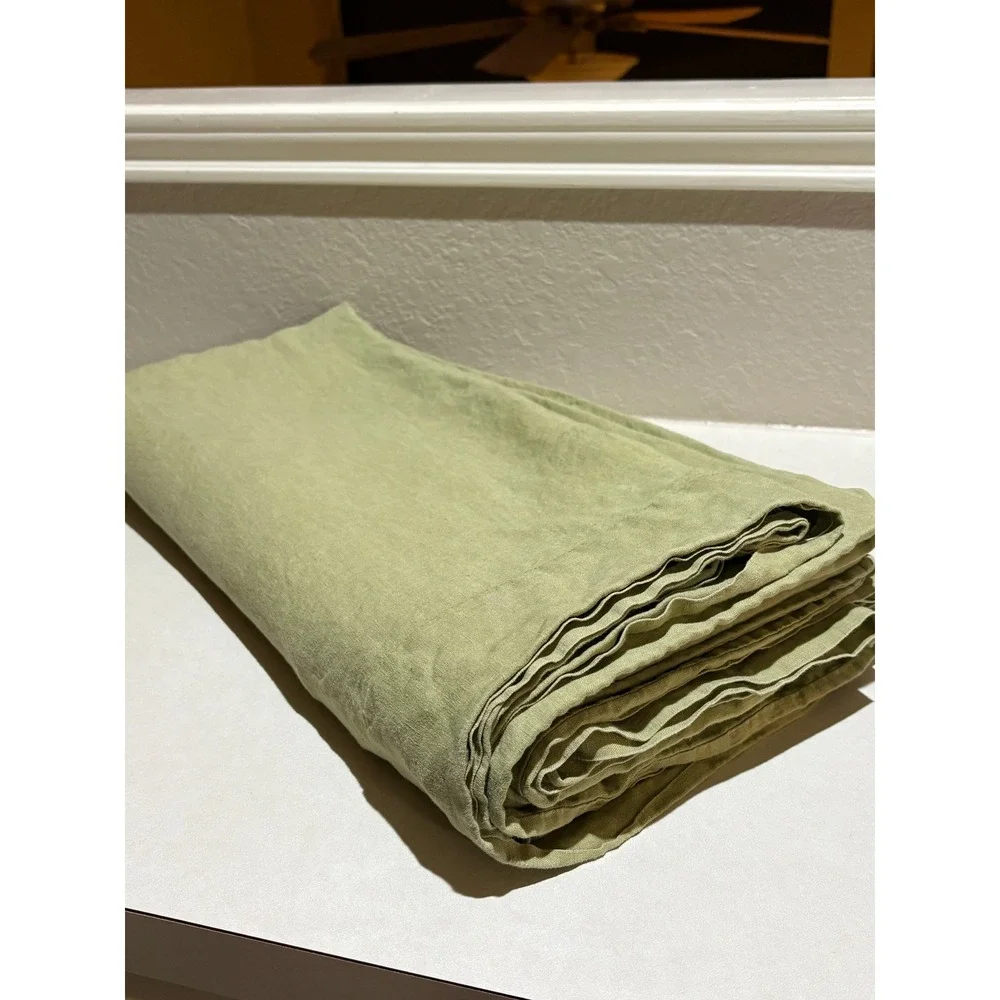 IKEA PUDERVIVA 100% Linen Duvet Cover Fl/Qn  86 x 80